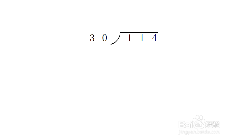 114除以30怎么列竖式