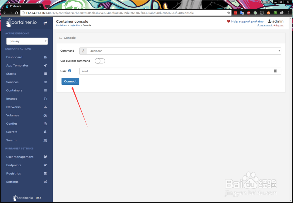 docker portainer安装jenkins