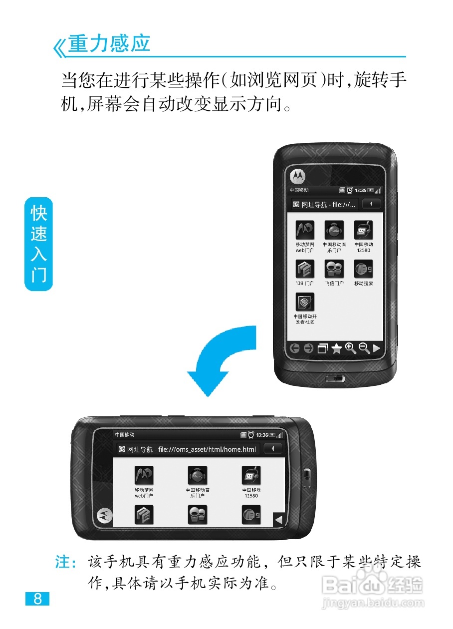 摩托罗拉MT810lx手机使用说明书:[1]