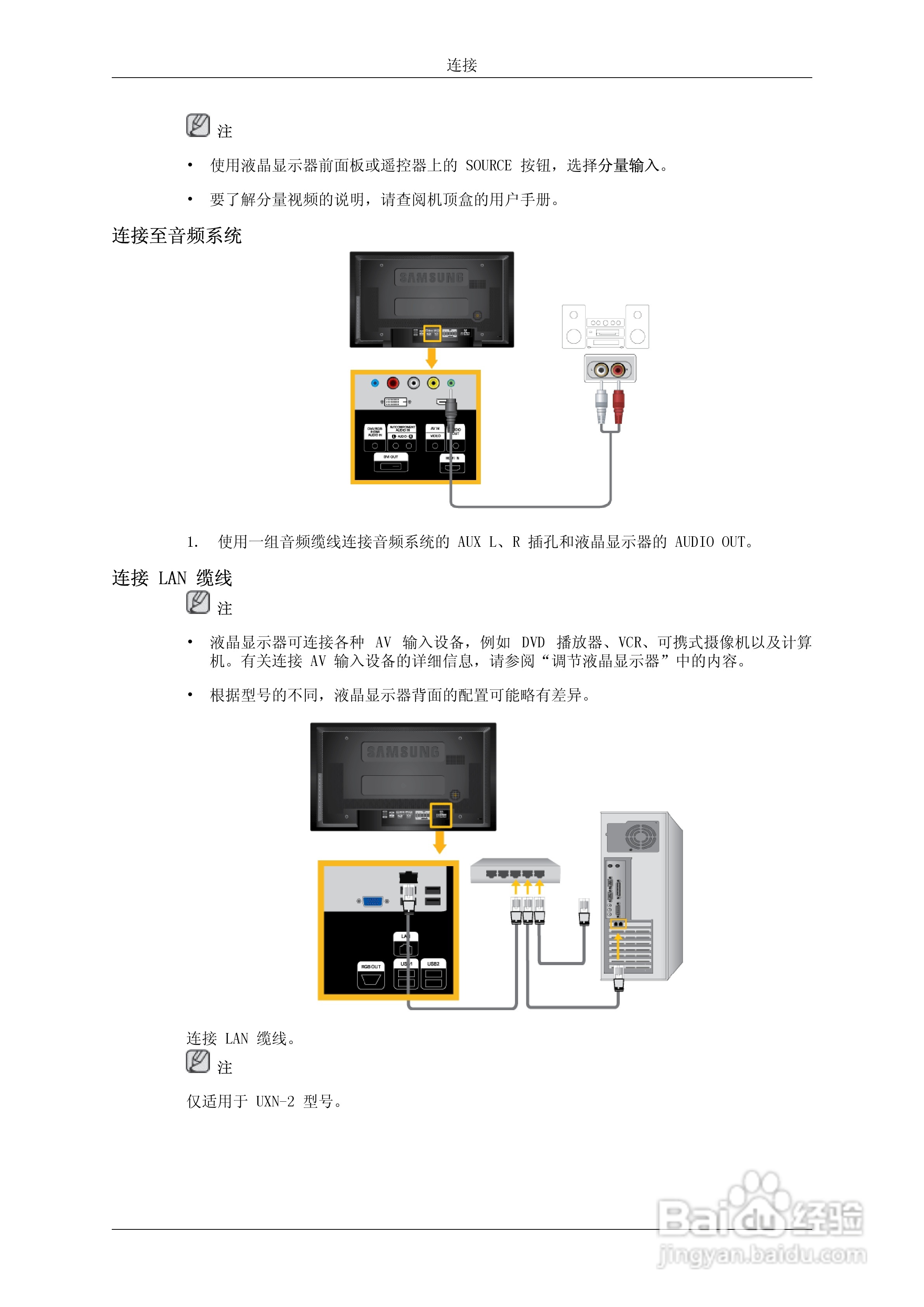 三星460UXN-2液晶显示器使用说明书:[3]