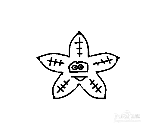 简笔画-如何画海星的简笔画？