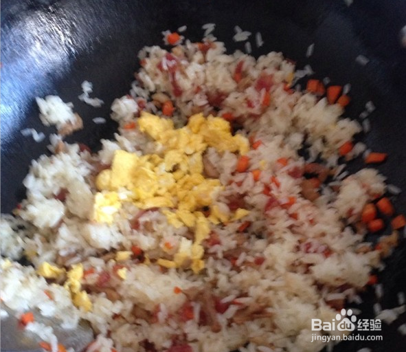 制作五彩炒饭