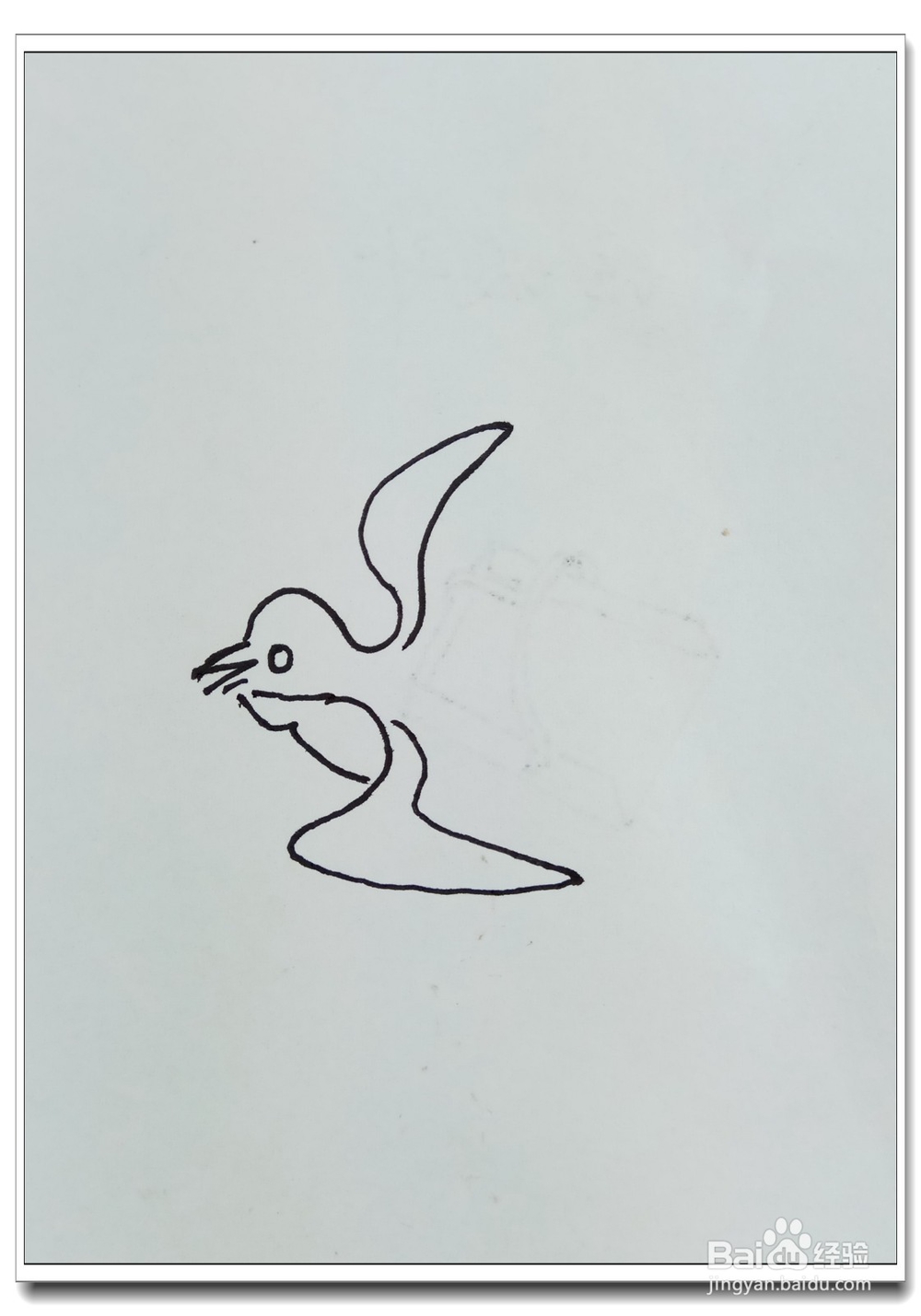 怎样画简笔画小燕子？