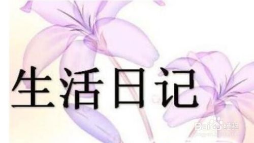生活日记可以写什么 快来看一下 百度经验 生活日记可以写什么 快来看一下 百度经验