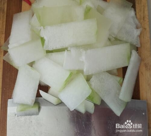 #美食#单炒冬瓜做法