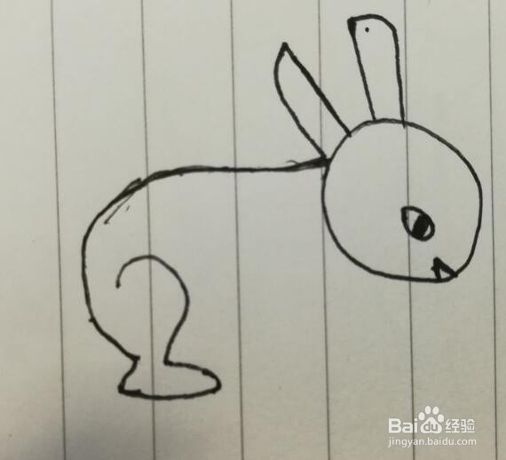 如何画一只小兔