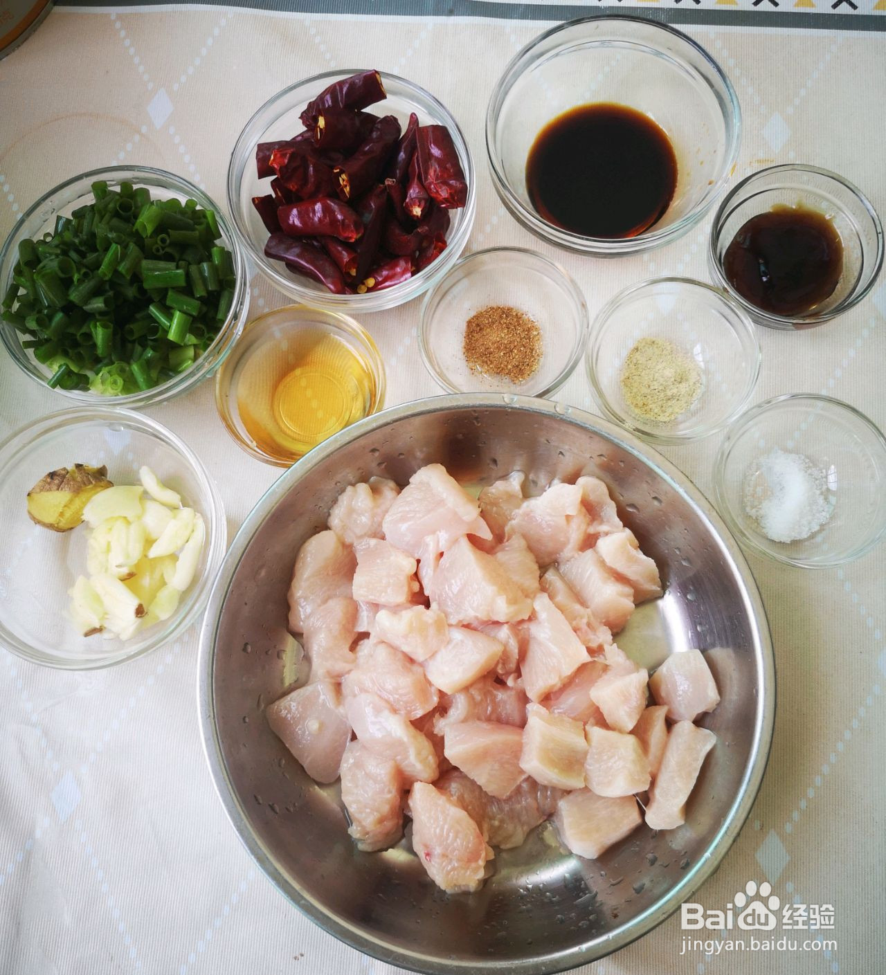 大口吃肉辣子鸡胸肉丁的做法