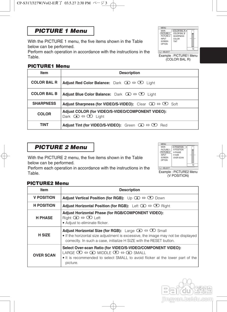 HITACHI CP-S318/CP-X328投影仪使用说明书:[4]