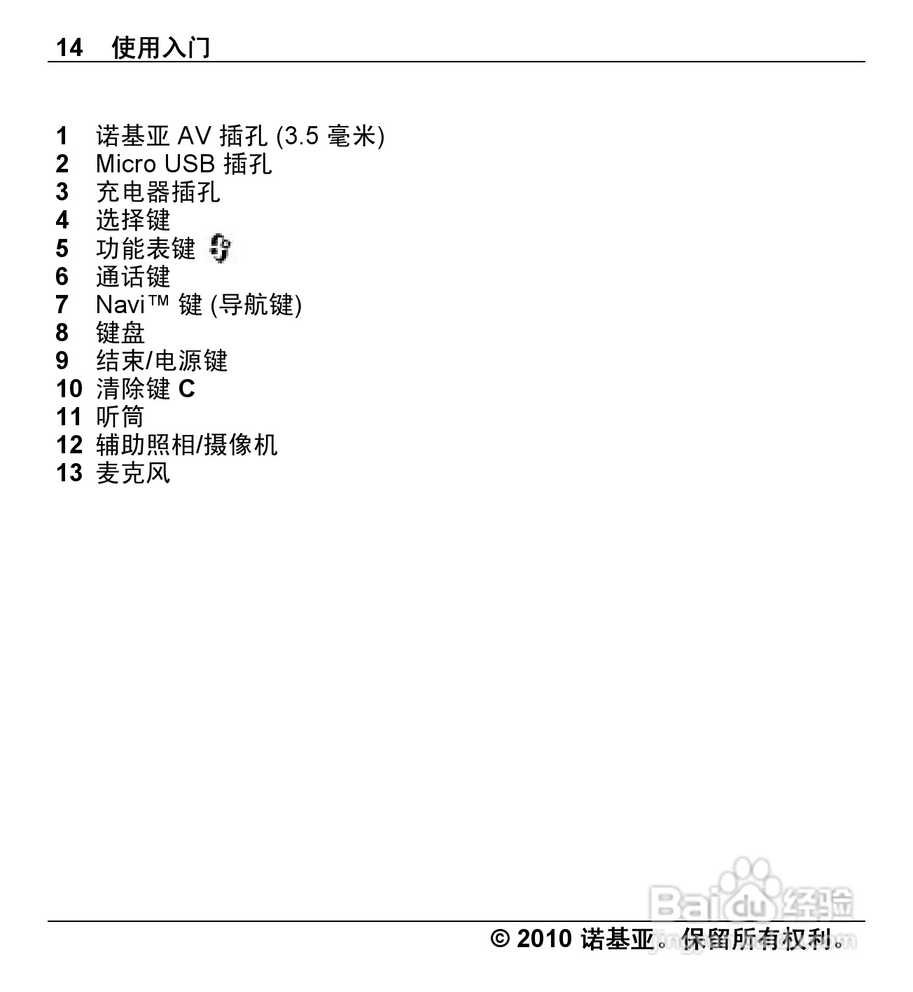 诺基亚C5-01手机使用说明书:[2]