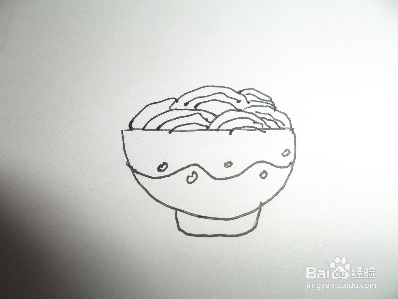 怎么画一碗面条