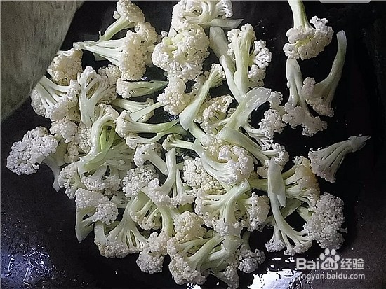 酸辣虾皮炒菜花