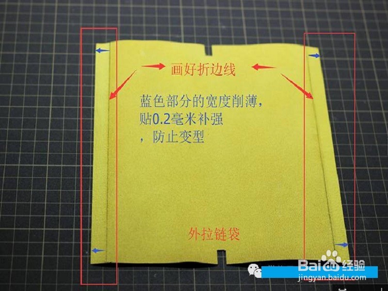 完整拉链手包教程,皮艺手包,手工制作