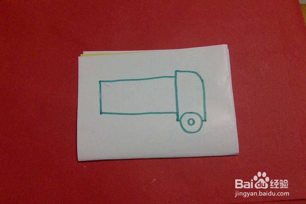 儿童画怎么画玩具消防车的画法幼儿简单绘画汽车