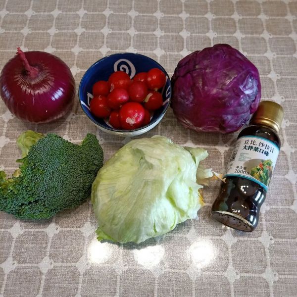 丘比沙拉汁大拌菜