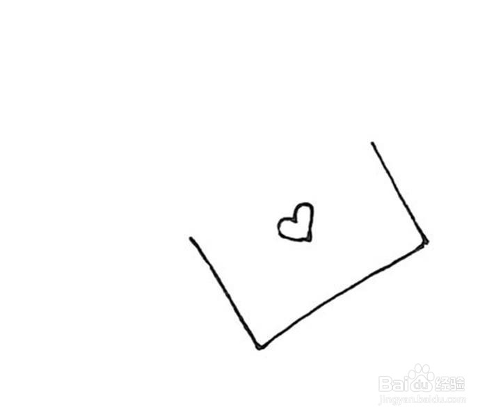信件的儿童卡通简笔画教程
