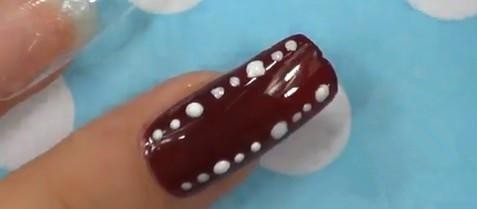 咖色个性美甲教程