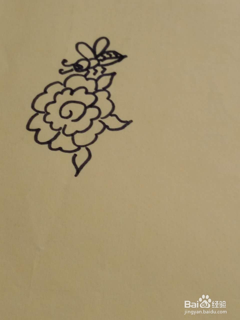 勤劳的小蜜蜂简笔画画法