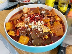 超级下饭毛血旺