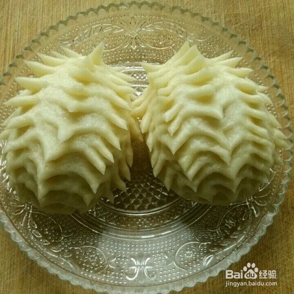 可爱的小刺猬馒头