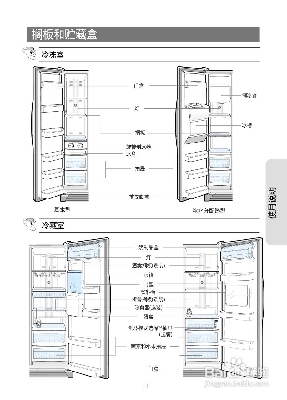 三星21KLTR电冰箱使用说明书:[2]