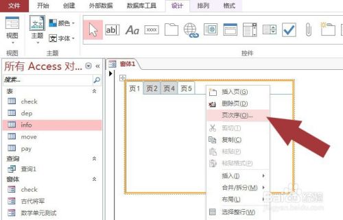 Access数据库中怎么使用选项卡控件