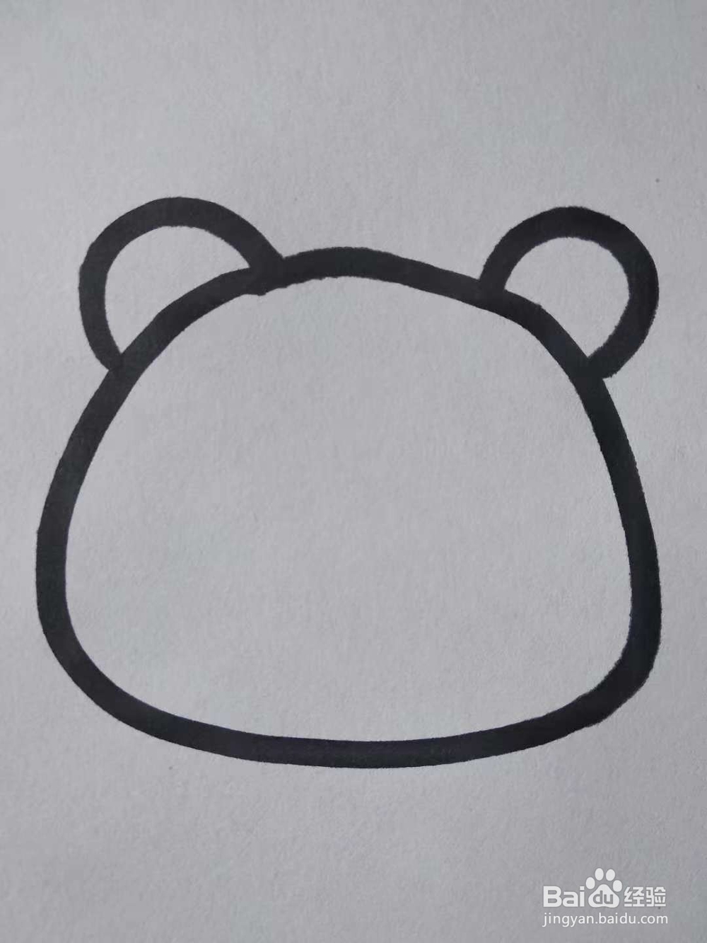 小熊的简笔画怎么画