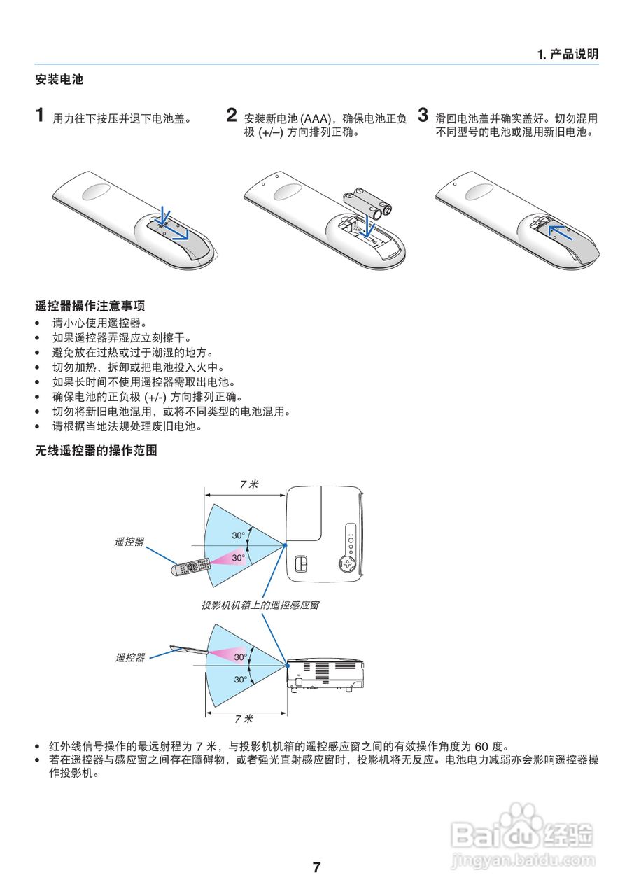 NEC NP110+投影机说明书:[2]