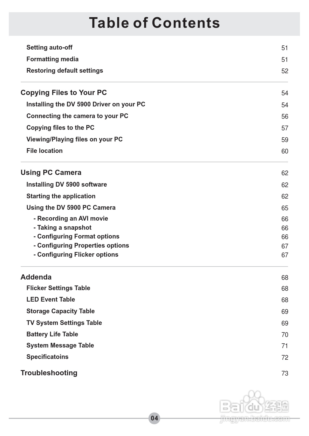 爱普泰克PocketDV 5900数码摄像机使用说明书:[1]