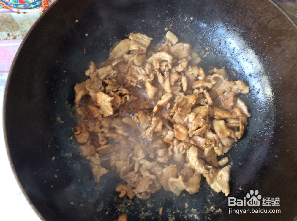 蒜台炒肉的家常制作做方法