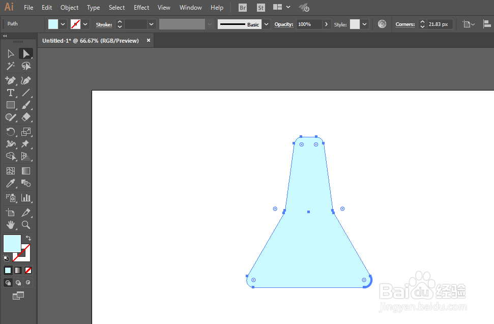 如何用ILLUSTRATOR绘制化学瓶