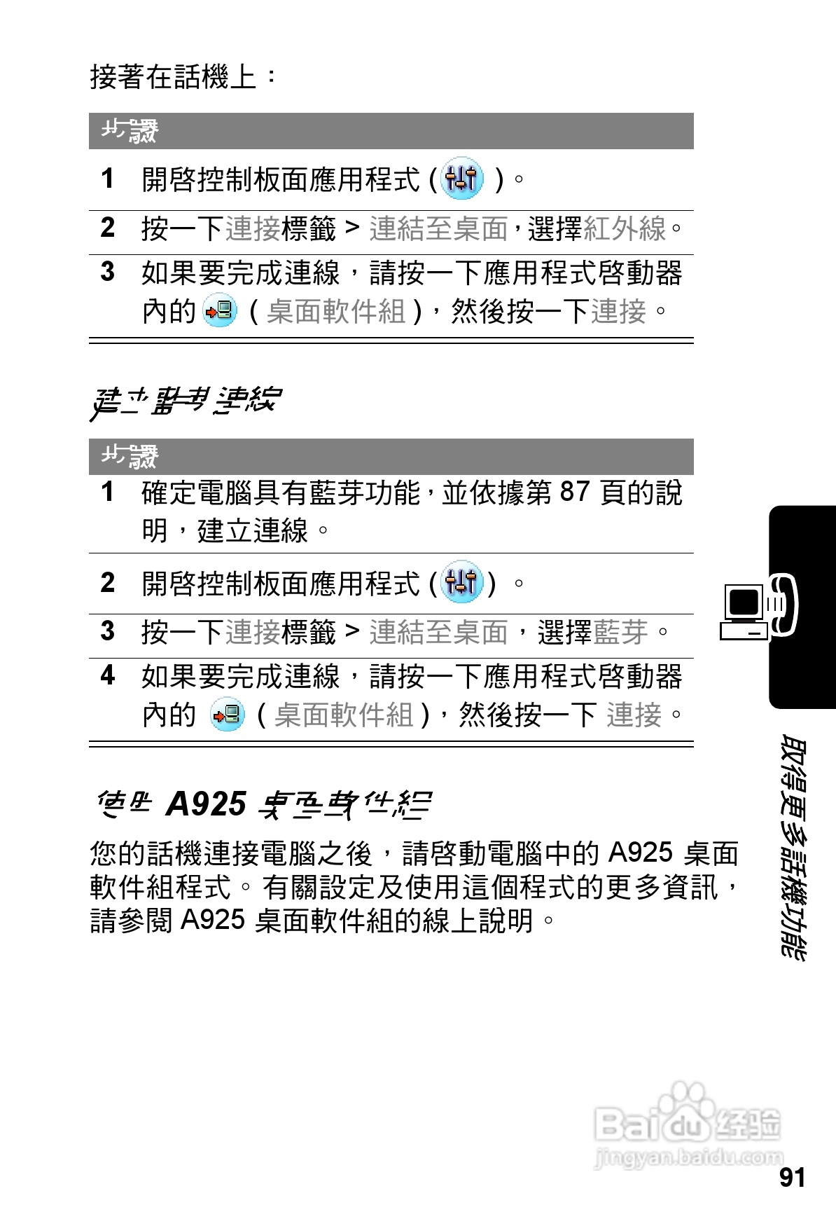 摩托罗拉A925手机使用说明书:[10]