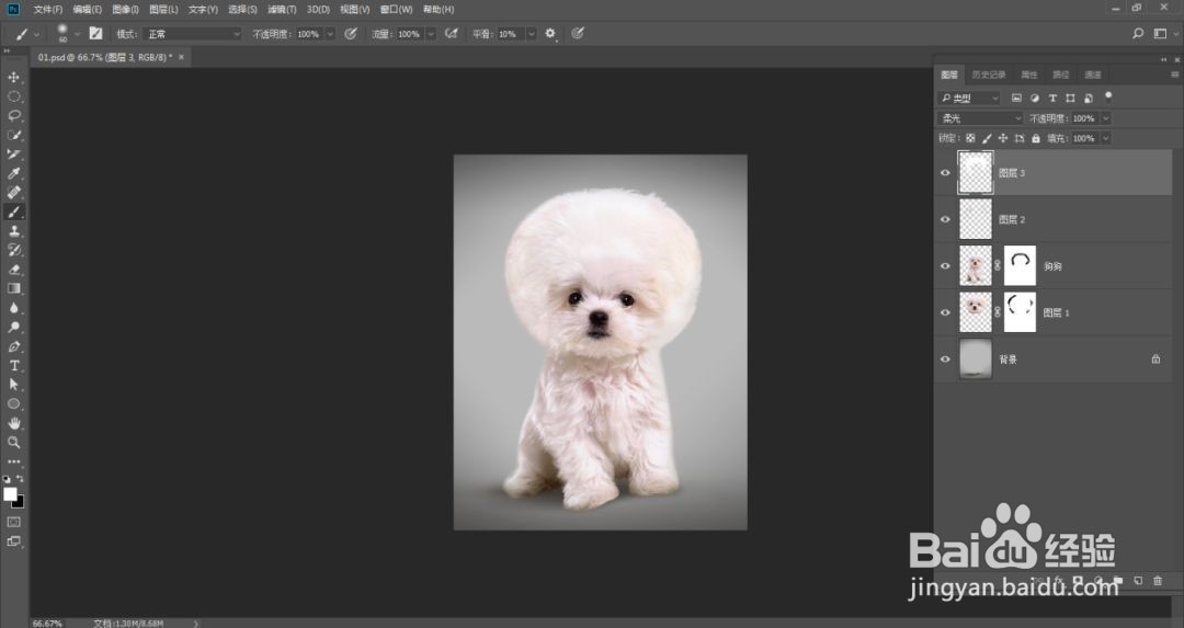 PS教你如何制作时尚汪星人