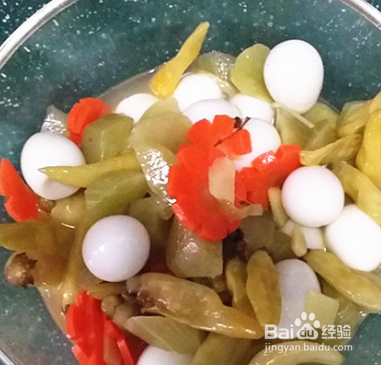 家庭版泡椒鹌鹑蛋的做法