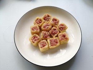 不红烧不炖汤，蒸着吃的豆腐果酿肉真的好吃