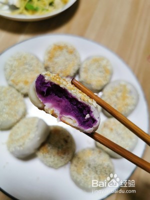 巨好吃紫薯饼的做法