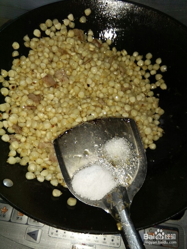 糯玉米粒炒肉
