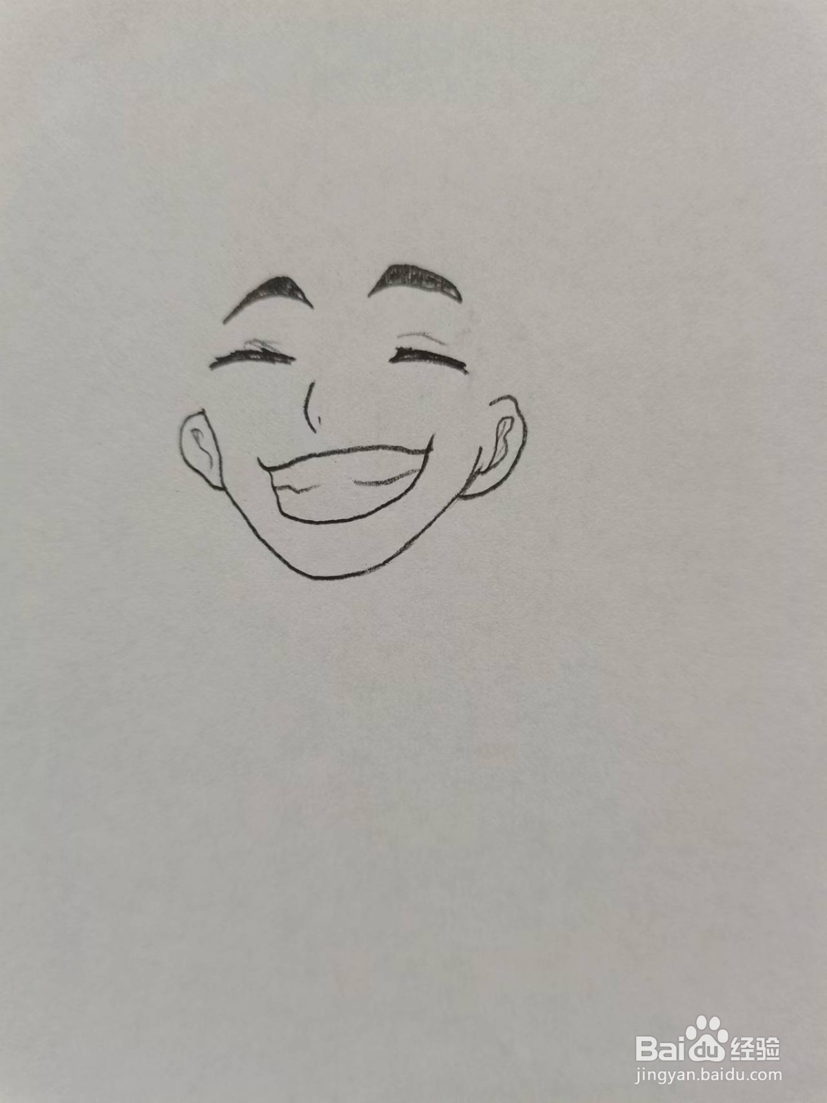 铅笔画帅气的男孩