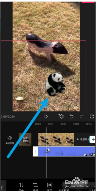如何制作熊猫滚动特效视频