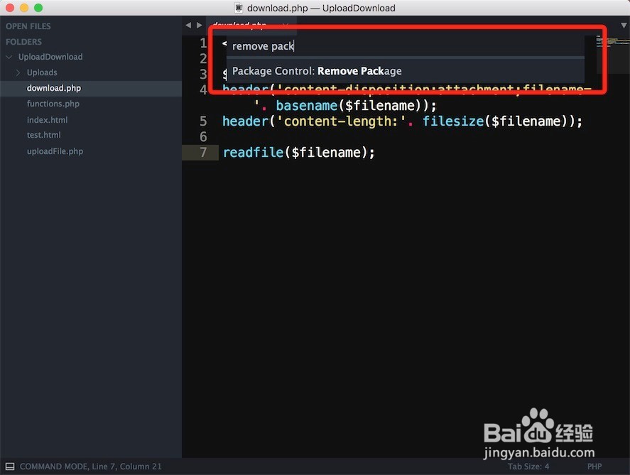 SublimeText3如何删除某个插件