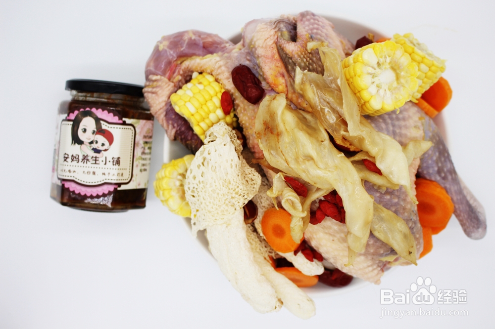 妈妈教我做的竹荪花胶珍珠鸡汤