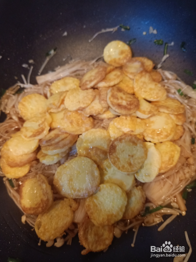 妈妈教我做的日本豆腐烩金针菇