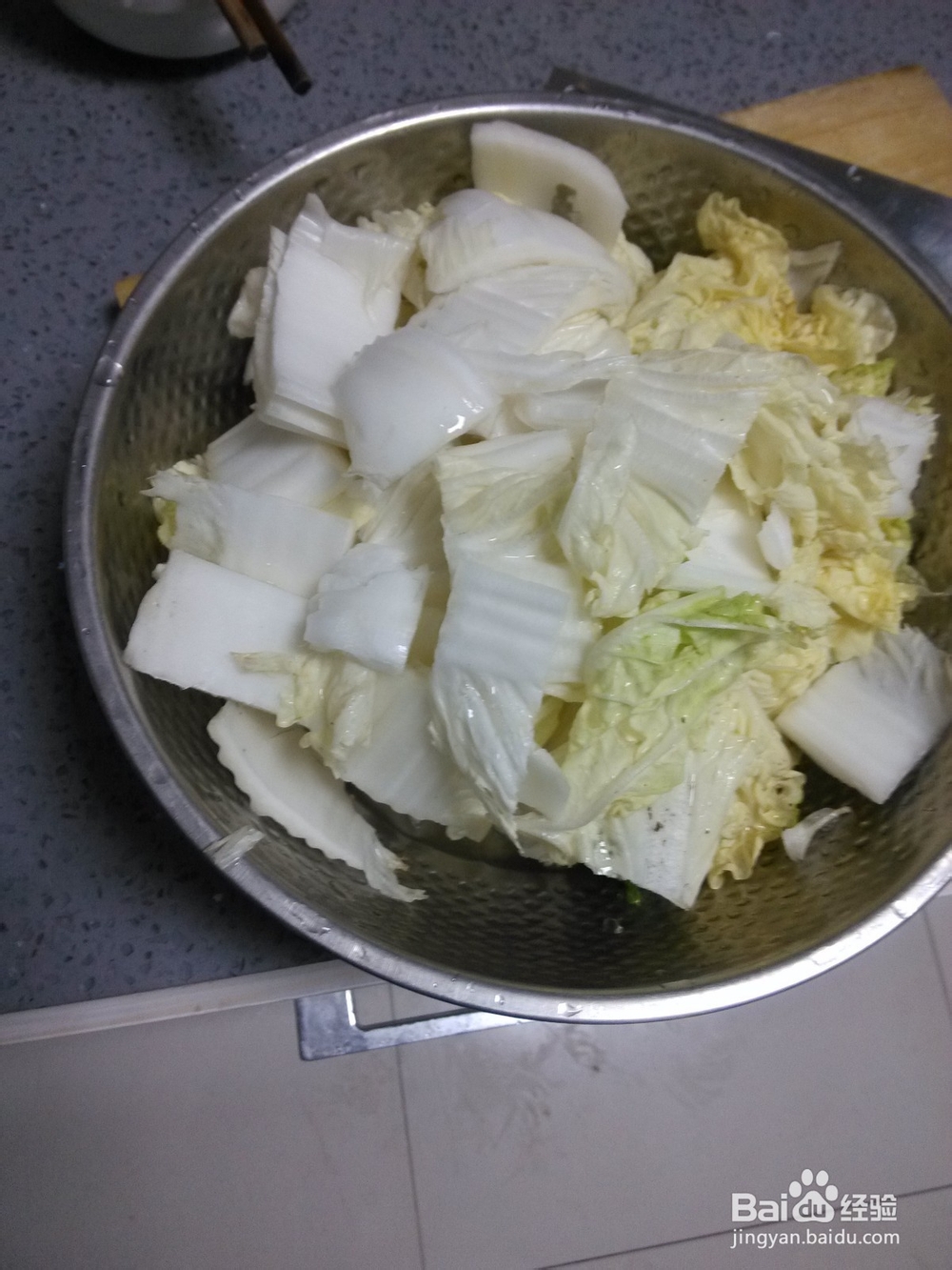 酸辣白菜粉丝的做法