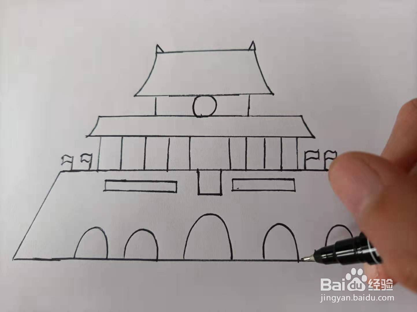 天安门怎么画漂亮？