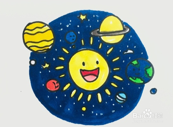 八大行星怎么画