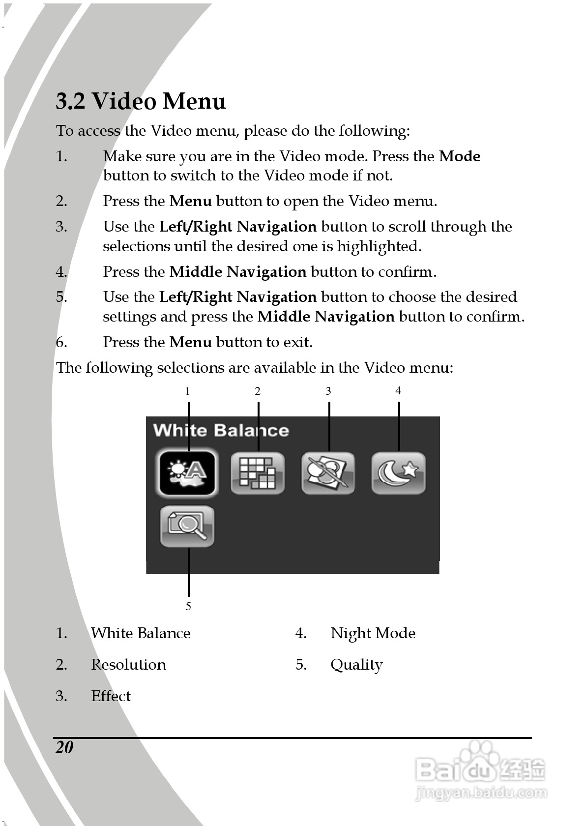 德之杰DXG-5B7V码摄像机说明书:[3]
