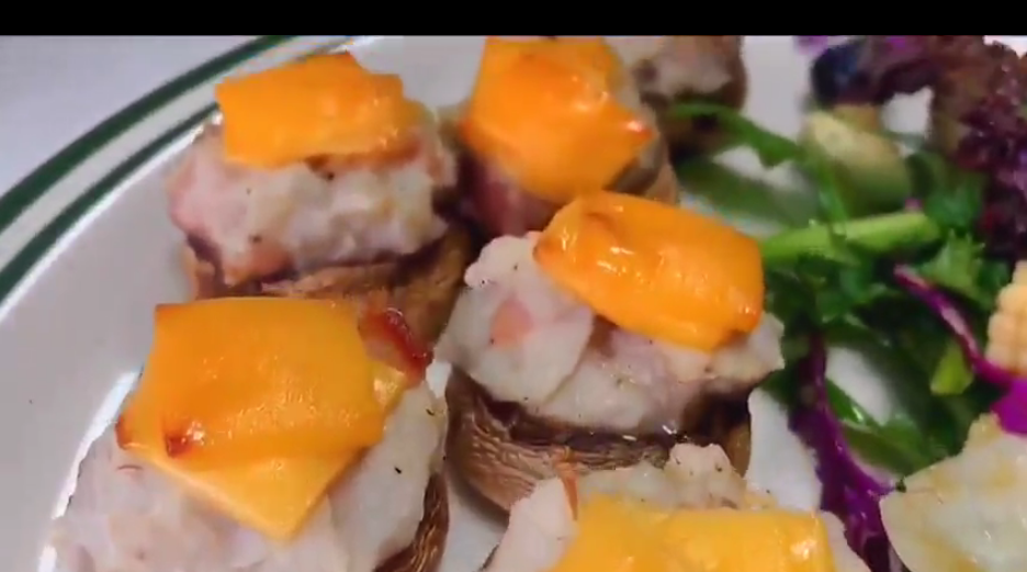 芝士培根芋泥烤口蘑怎么做