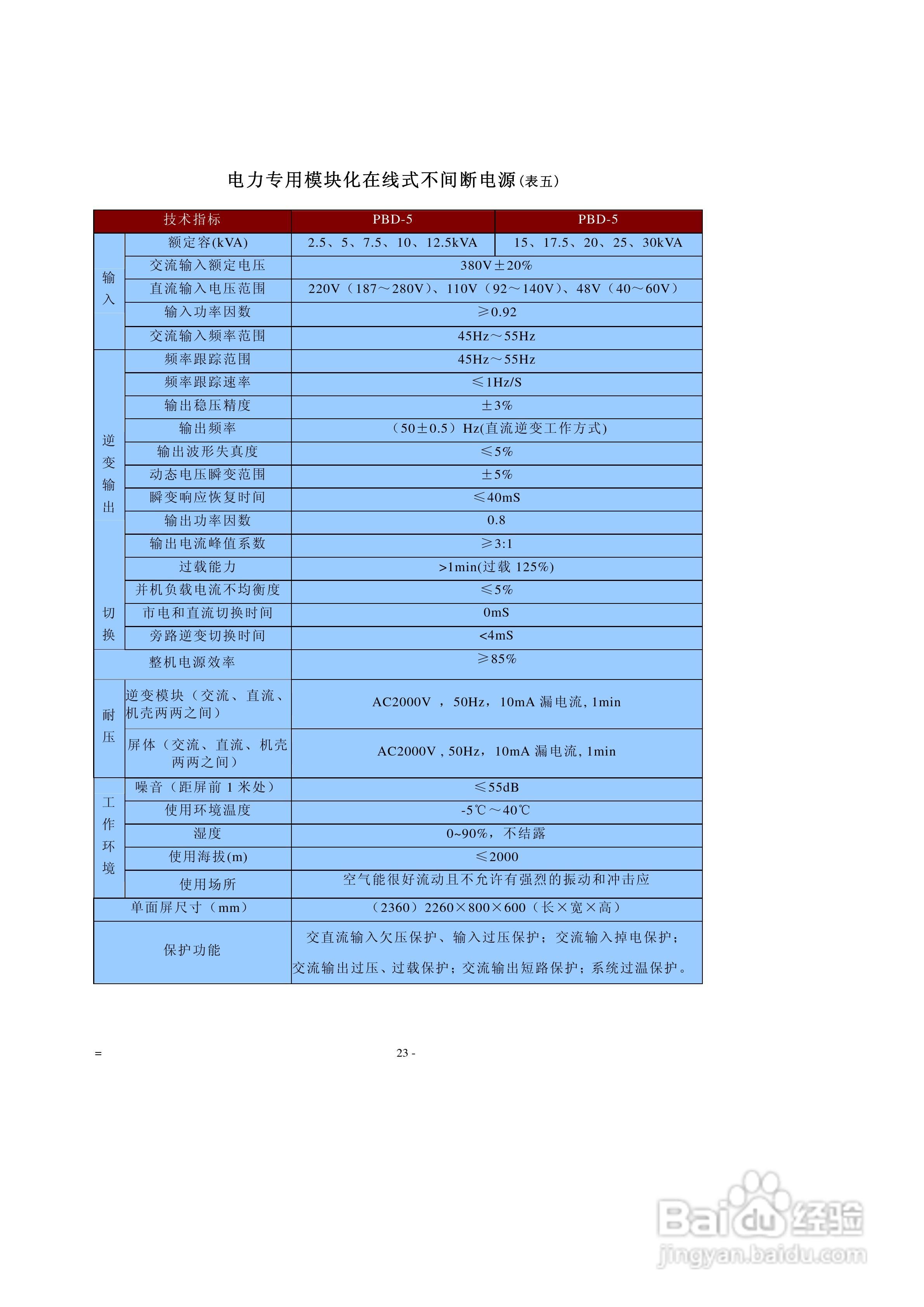 许继PBD系列不间断电源说明书:[3]