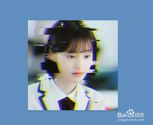 ps图层样式制作故障风海报