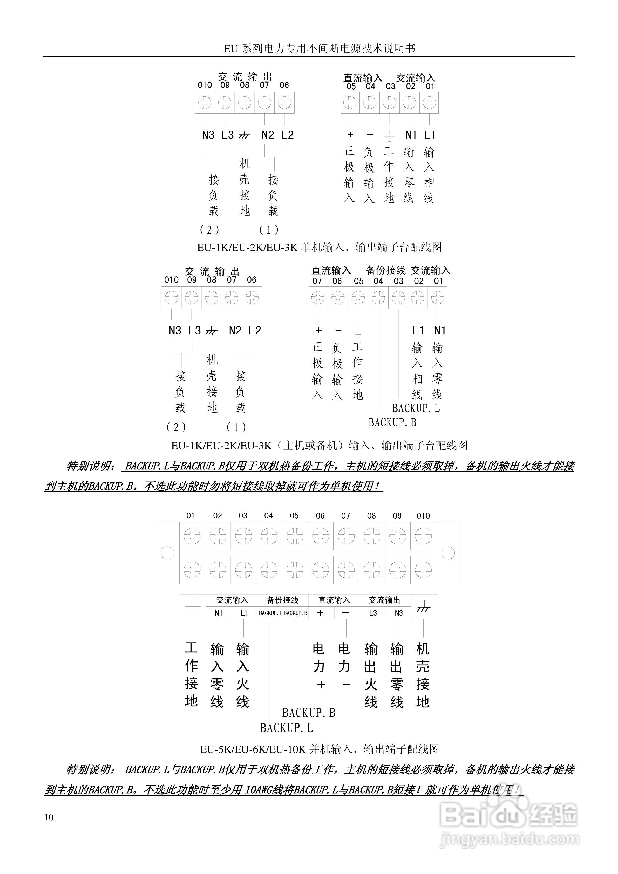 金恒EU-10K220AP电力专用不间断电源使用说明书:[1]