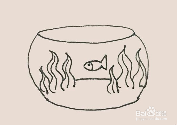 简笔画之鱼缸